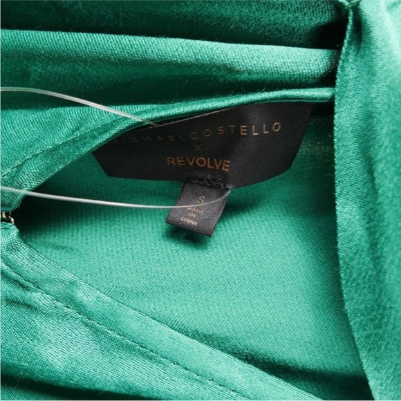 Michael Costello x REVOLVE Tonya Gown Green Small - Picture 3 of 4